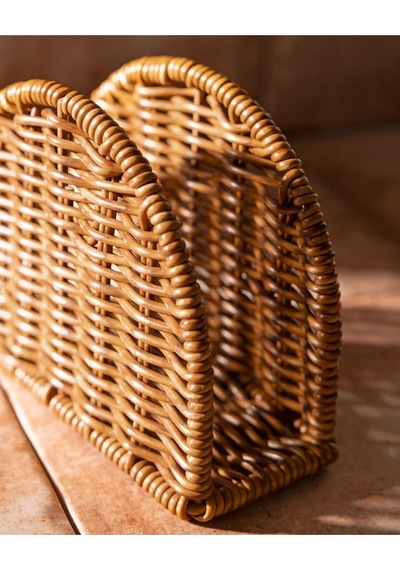 Boho El Yapımı Rattan Peçetelik - Masa Üstü Ve Mutfak İçin Doğal Hasır Peçete Tutucu, Bohem Ev Dekoru, Yarım Ay Tasarım Dikey Peçete Standı Çok Renkli Boho El Yapımı Rattan Peçetelik - Masa Üstü Ve Mutfak İçin Doğal Hasır Peçete Tutucu, Bohem Ev Dekoru, Yarım Ay Tasarım Dikey Peçete Standı Çok Renkli