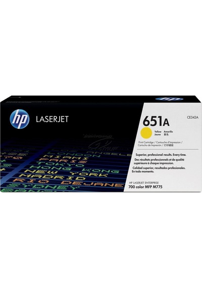 Hp 651a Yellow Sarı 16.000 Sayfa Toner Ce342a