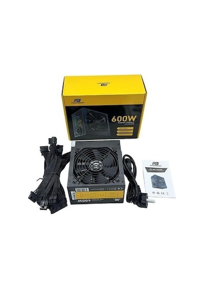 Powerboost Pb600ar 600w Apfc 2 Pcı-e 6+2 Pin 12cm Siyah Fanlı Atx Psu Retail Box