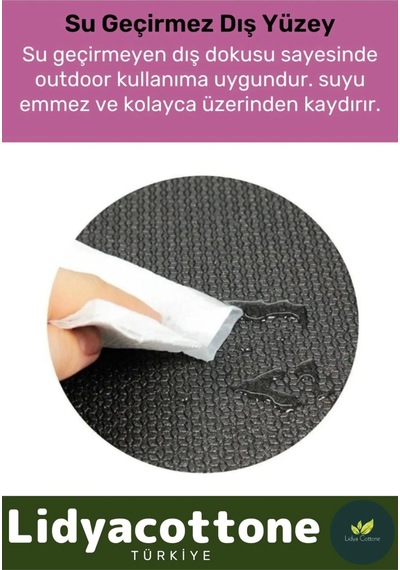 Yoga Meditasyon Minderi 10mm Mat Özel Konfor Modeli Çift Taraflı Kaymaz Silinebilir Çok Renkli