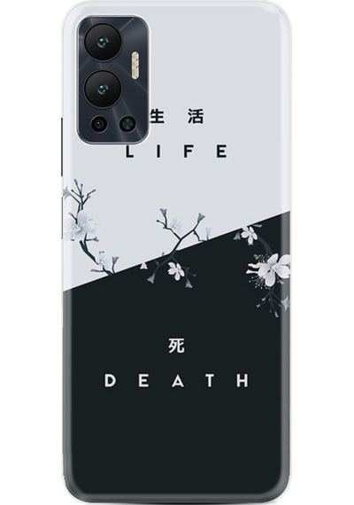 Infinix Hot 12 Kılıf Resimli Desenli Baskılı Silikon Life and Death 1339
