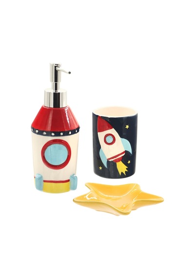 The Mia Rocket Banyo Seti 3 Parça Çok Renkli