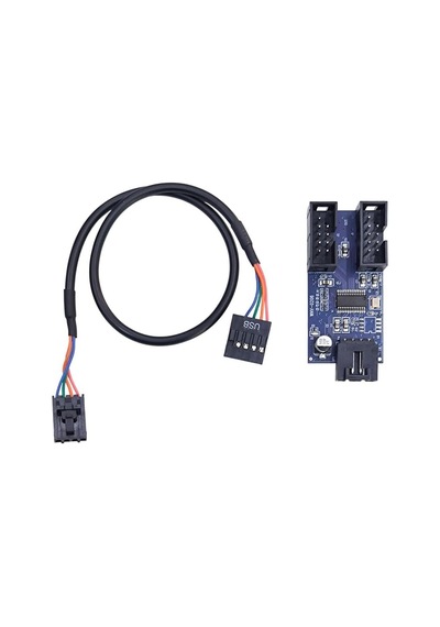 Tr Anakart İç Usb Hub 9 Pin Header 1x2 Çoğaltıcı Port Genişletici Panel Rgb Dişi