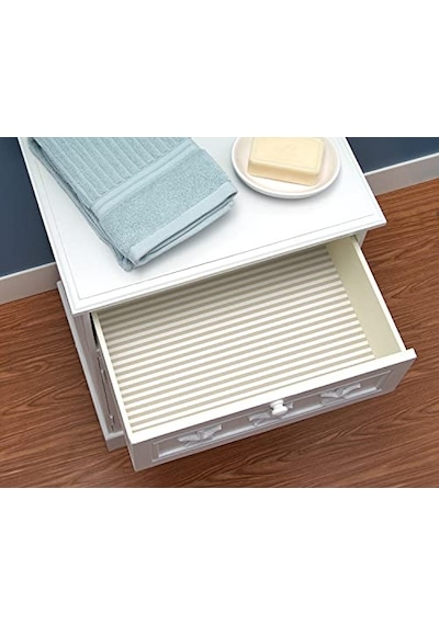 Kağıdı Yapışmaz Lüks Kumaş Pajama Stripe Tan 1 Çok Renkli