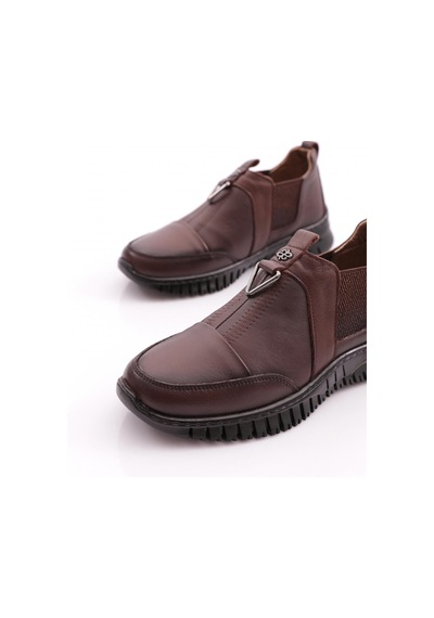 Dgn 1453-1 Kadın Comfort Ayakkabı Kahve