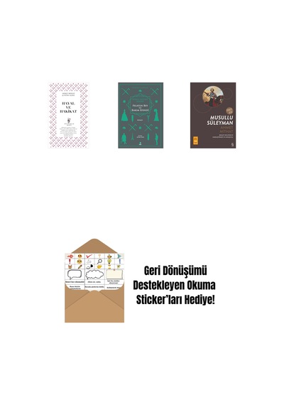 Hayal Ve Hakikat + Felatun Bey İle Rakım Efendi + Musullu Süleyman + Okuma Sticker'ları