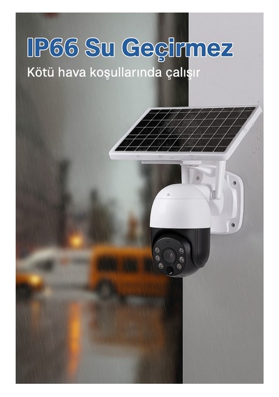 Cmr-46 Güneş Enerjili 4g Güvenlik Kamerası Kablosuz, Sirenli Wifi Gerektirmez