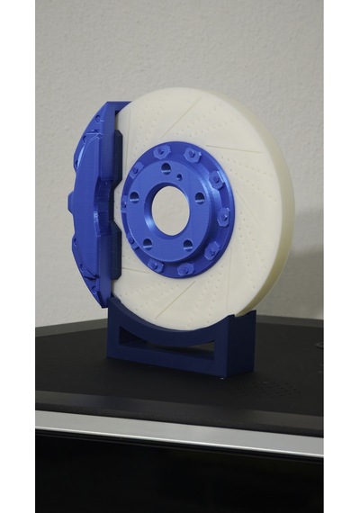 Morfem3d Disk Fren Tasarımlı Dekoratif Lamba Araba Tutkunlarına Özel Masa Üstü Tasarım Kırmızı