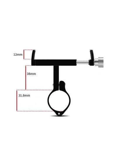 Coofbe Super Tutuş Metal Vidalı Motosiklet Tutucu Gidon Tutucu Bisiklet Tutucu Gidon Telefon Tutucu 001