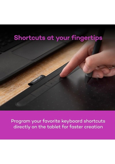 Intuos Ctl4100 Çizim Tableti Mac, Pc, Chromebook Ve Android İçin, Küçük, Yazılım Dahil, Siyah