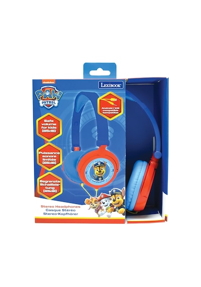 Paw Patrol Chase Marshall Stereo Kulaklık, Sınırlı Ses Gücü, Katlanabilir Ve Ayarlanabilir, Mavi/kırmızı, Hp015pa