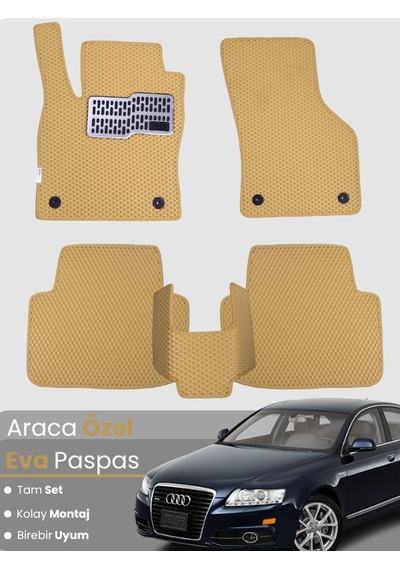 Audi A6 2004-2011 Uyumlu Eva Paspas Tam Set Araca Özel,su Geçirmez,hızlı Ve Kolay Montaj 248