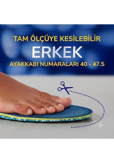 Dr. Scholl's Ayakkabı Tabanlığı 24 Saat Energy, Hafıza Köpüklü Konfor Tabanlık, Spor Ve Günlük Kullanım, 40-47,5 Beden