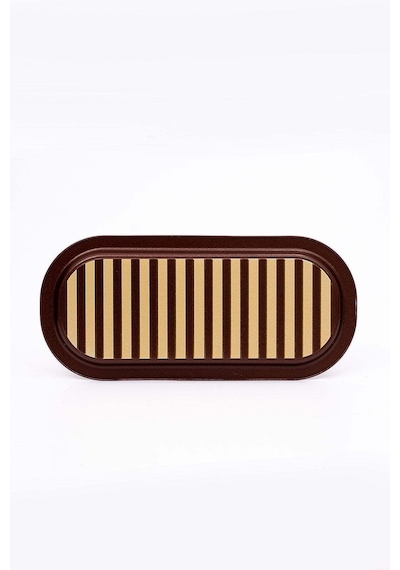 Festival Desenli Baton Metal Tepsi, 16 X 35 Cm