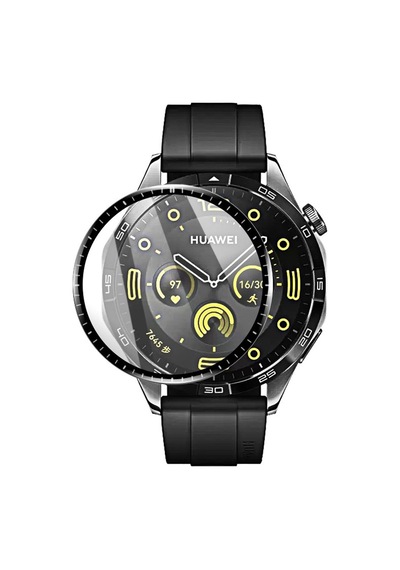 Forzacase Huawei Watch Gt 4 46mm İçin Çerçeveli Tam Kaplayan 3d Pet Ekran Koruyucu Film - Fc016