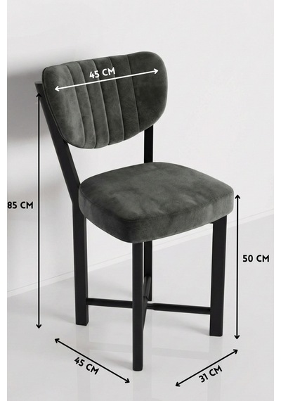 Storeşahin Sandalye 4 Adet Baby Face Kumaş Metal Ayak Modern Mutfak Sandalyesi Cafe Balkon Ofis Elma Shn0720 Çok Renkli