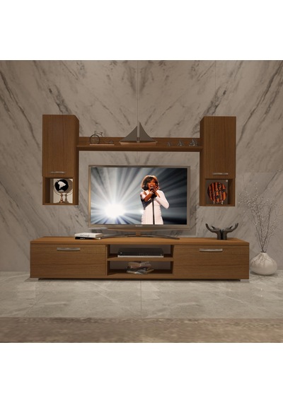 Decoraktiv Eko 5da Mdf Dvd Tv Ünitesi Tv Sehpası Ceviz