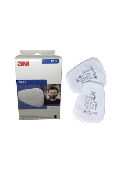 3M 5911 P1 Toz Filtre Pedi 15 Çift