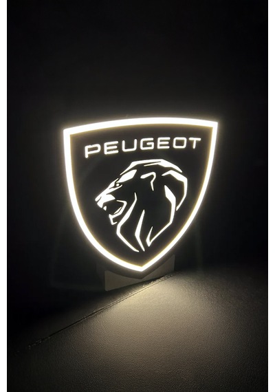 Peugeot Dekoratif Aydınlatma Led Gece Lambası Çok Renkli