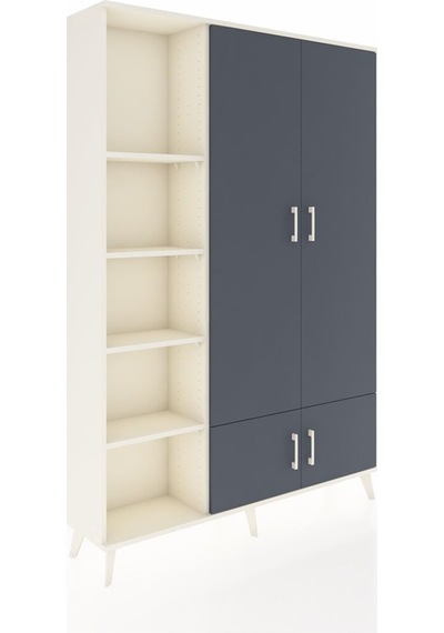 Arges Dolap 6 Raflı 4 Kapaklı Tek Askılı 132x30x195 Aytaşı-an... Aytaşı Arges Dolap 6 Raflı 4 Kapaklı Tek Askılı 132x30x195 Aytaşı-an... Aytaşı