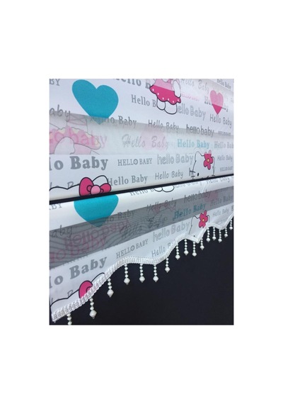 Hello Kitty Desenli Boncuklu Zebra Stor Perde Beyaz - 96158500 Beyaz