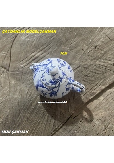 Bdr Metal Gövde Mini Çakmak Çaydanlık Model Dekoratif Model Mini Çakmak Beyaz