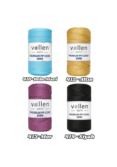 200gr/230m Premium Polyester Makrome Ipi 2mm ,makrome Ip,makrame,supla,çanta Ipi,siyah