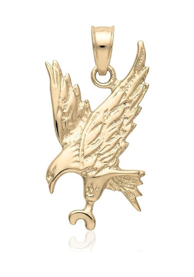 Aquila Kartal Altın Kolye Ucu Sarı