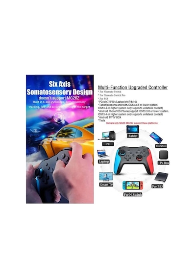 Uyumlu iOS Android  Pc Tablet Smartphone N.switch Ps3 Ps4 Tv Box Joystick Gamepad