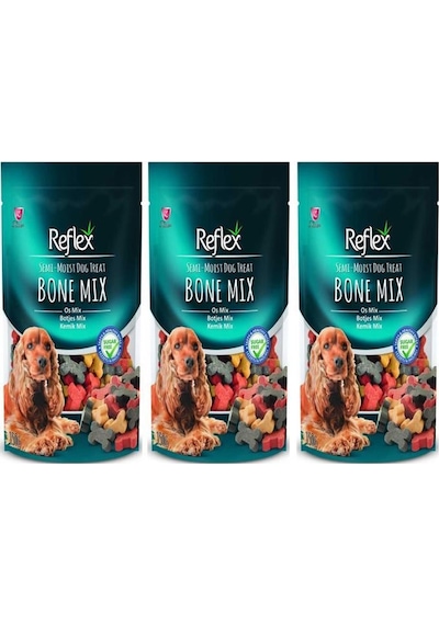Reflex Yarı Yumuşak Kemik Mix Köpek Ödül Maması 3 x 150 G