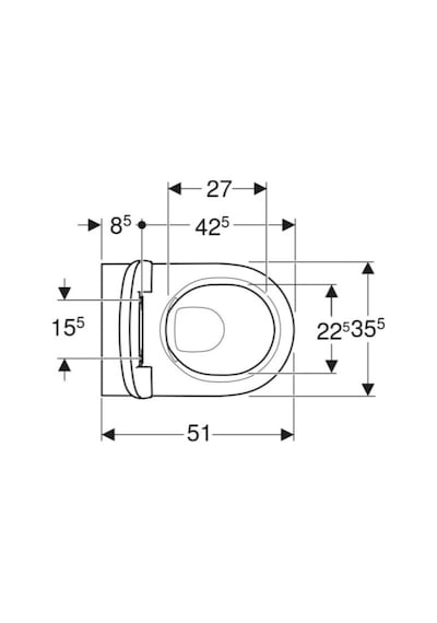 Geberit Smyle Round Rimfree Asma Klozet Ve Kapak Seti 503.084.00.1 Beyaz