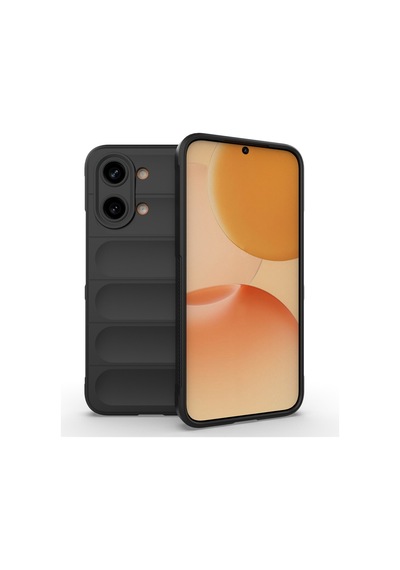 Teleplus Xiaomi Poco X8 Pro Max Kılıf Kamera Korumalı Etnik Silikon Siyah