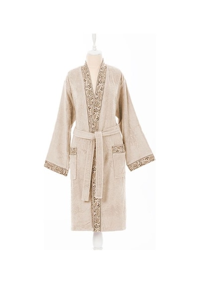 Bırds/bej Kimono Bornoz Peştamal Bornoz S/m Sarı