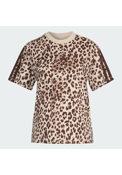 Adidas Seasonal Essentials Leopar Kadın Tişört C-adıkh1549b30a00 Kahverengi
