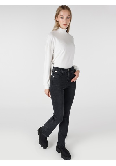 Colins 797 Adel Flare Fit Genişleyen Paça Siyah Kadın Jean Pantolon Cl1065375 Denim Colins 797 Adel Flare Fit Genişleyen Paça Siyah Kadın Jean Pantolon Cl1065375 Denim