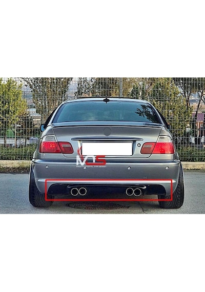 Bmw E46 M Tampon Difüzör Çift Çıkış Fiberglass Boyasız