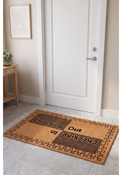 Villadia Home Textile Kapı Önü Paspası Kaymaz Taban Dekoratif Paspas Ev Giriş Antre İç Ve Dış Mekan Paspası 45x70 Cm 7ypycoco