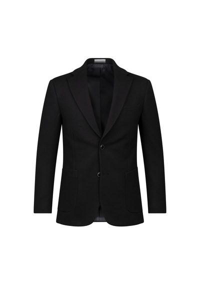 Hatemoğlu Siyah Slim Fit Mono Yaka Takım Elbise