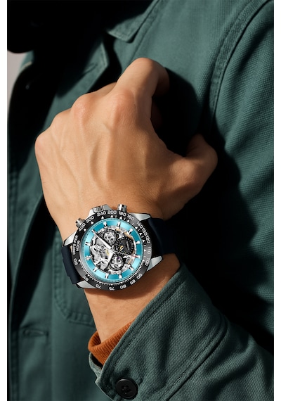 Kronen&söhne Skymarine Skeleton Mekanik Otomatik Erkek Kol Saati Gümüş