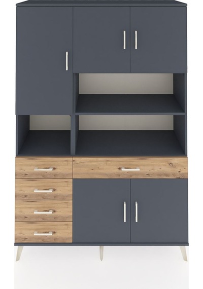 Hyperion Dolap 9 Raflı 5 Çekmeceli 5 Kapaklı 132x44x195 Antrasit-antrasit/çam Antrasıt/atlas Çam - Antrasıt Hyperion Dolap 9 Raflı 5 Çekmeceli 5 Kapaklı 132x44x195 Antrasit-antrasit/çam Antrasıt/atlas Çam - Antrasıt