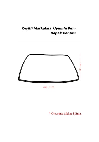Genel Markalara Uyumlu Ankastre Fırın Kapak Contasi Kapi Kazan Contası