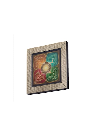 4 Mevsim Ağaç Baskılı Mdf Magnet 7x7 6