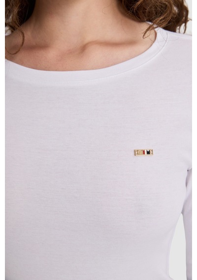 U.S. Polo Assn. Kadın Beyaz Tişört 50333801 Vr013