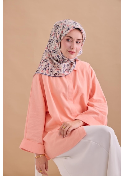 Silk Home Twill İpek Eşarp 11477-19 Ekru, Gümüş, Pembe, Çelik Mavi, Su Yeşili