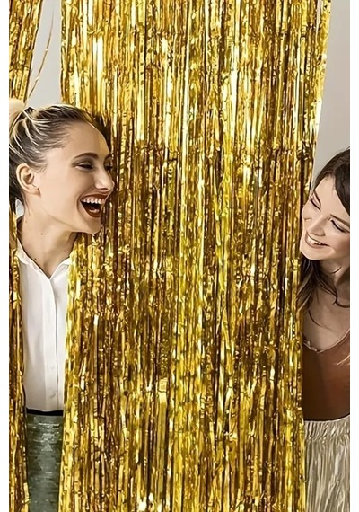 Beysüs Işıltılı Gold Kapı-duvar Püskülü Arka Fon Tüm Yaşlar