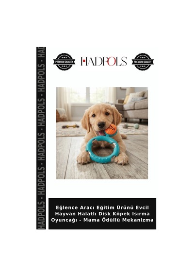 Eğlence Aracı Eğitim Ürünü Evcil Hayvan Halatlı Disk Köpek Isırma Oyuncağı - Mama Ödüllü Mekanizma