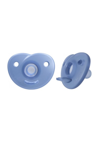 Philips Avent Soothie Silikon Emzik 0-6 Ay Scf09921 Mavi