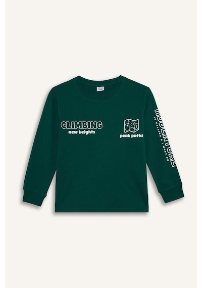 Defacto Regular Fıt 2li Pijama Takımı Erkek Çocuk G9972a826spgn651 Yeşil-gn651
