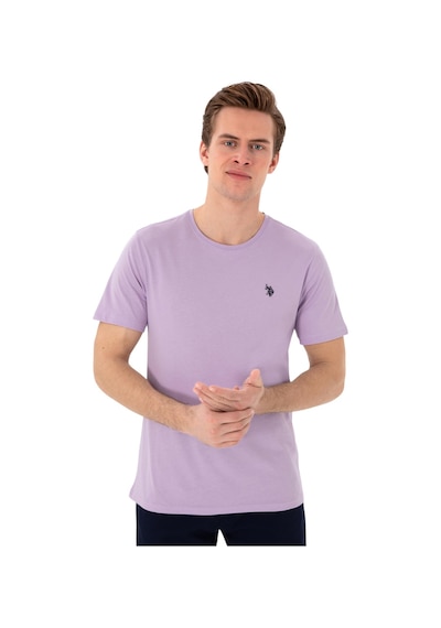 U.S. Polo Assn. Erkek Bisiklet Yaka Basic T-shirt Lila