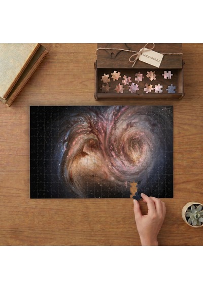 Star Factories Galaxy Smm J2135-0102 Tasarımı 240 Parça Ahşap Puzzle Ahşap Kutuda Mpy40356